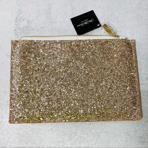 Gold Glitter Pouch